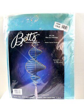 Vintage Betts Needle Art by Betty Schiller Plastic Needlepoint Kit Whirligig